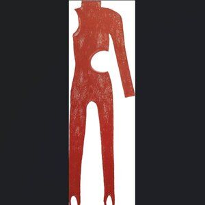 savage Fenty orange lace catsuit never worn one size fits all